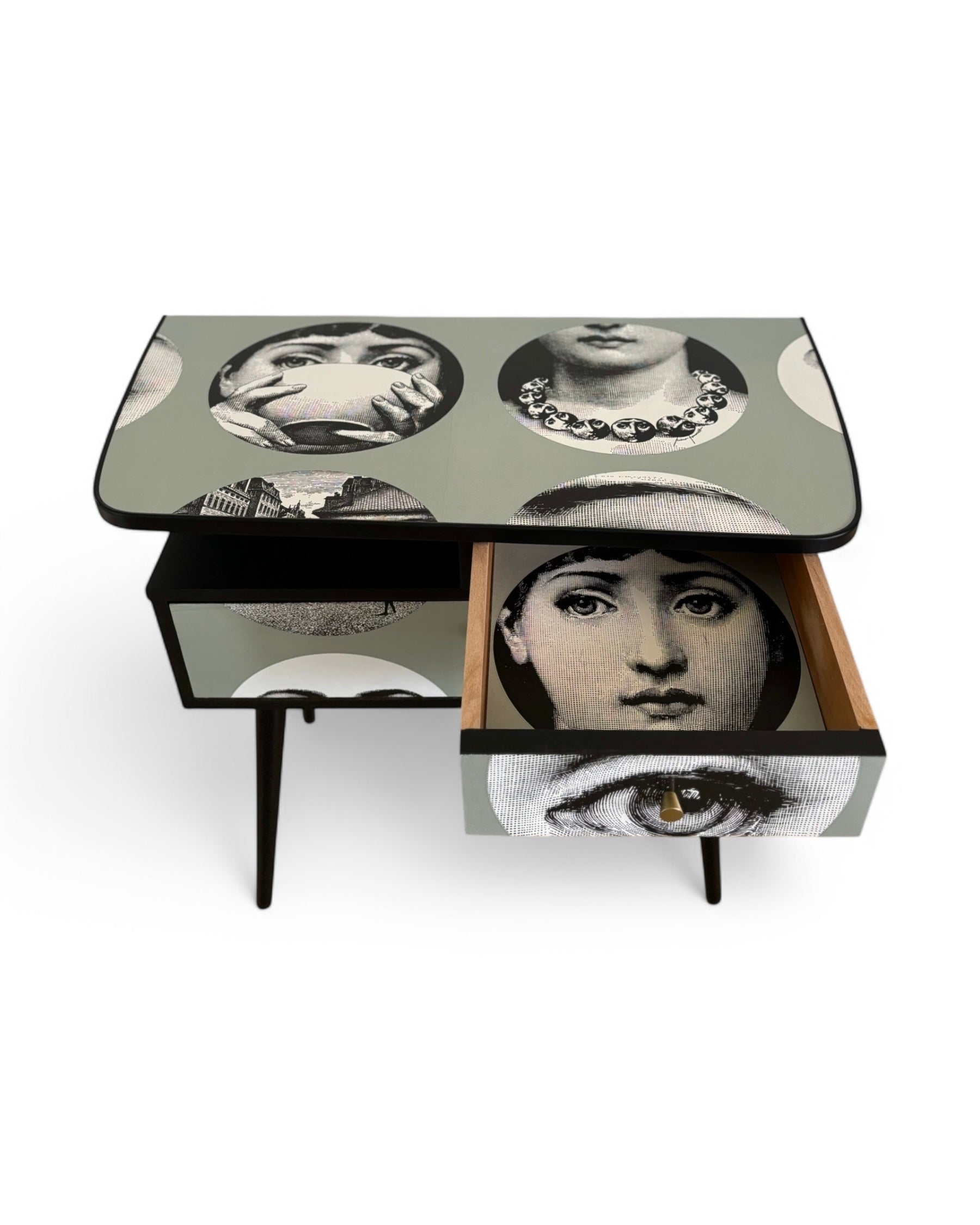 Vintage kastje met Fornasetti Tema e Variazioni | The Vintage Vibe