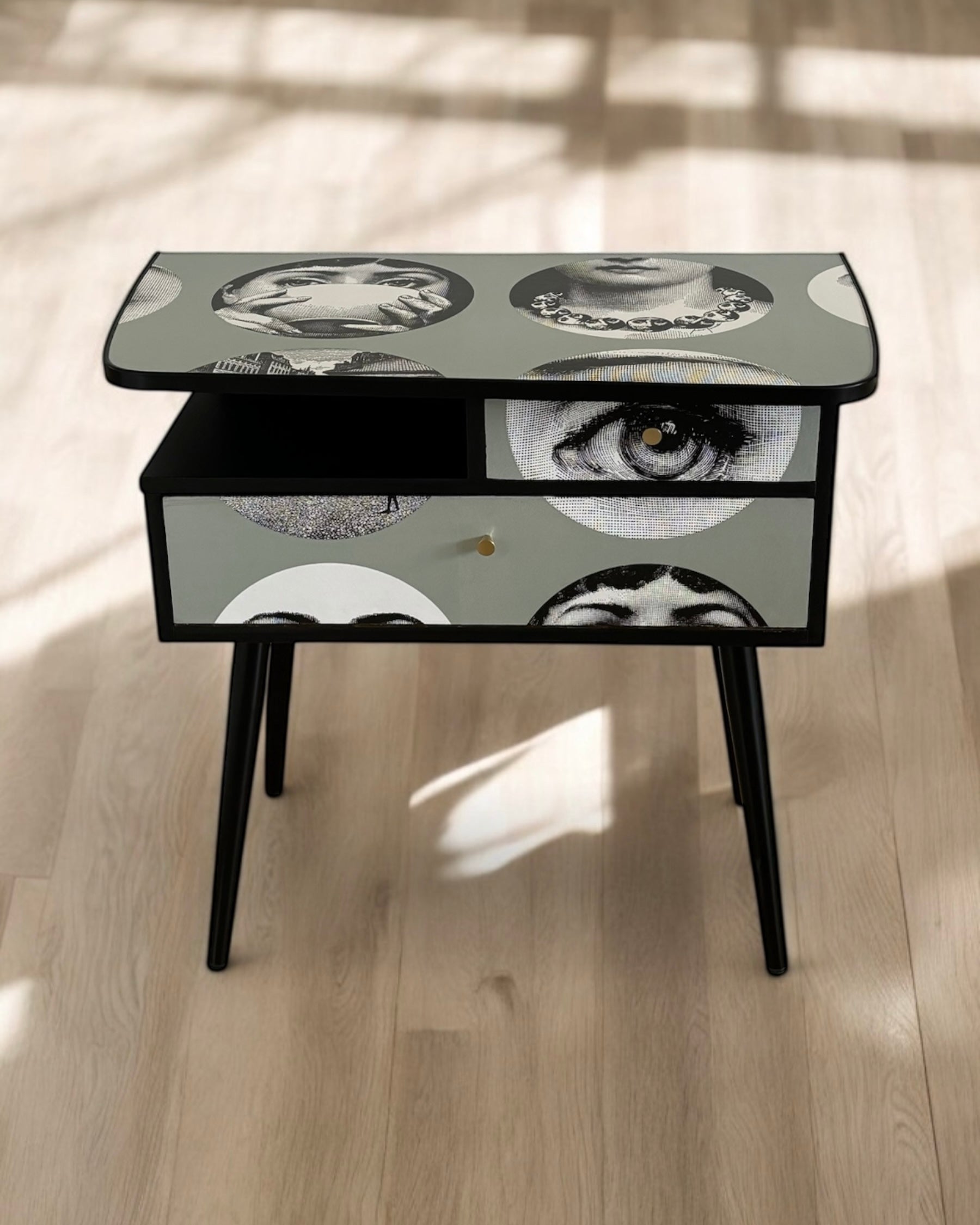 Vintage kastje met Fornasetti Tema e Variazioni | The Vintage Vibe