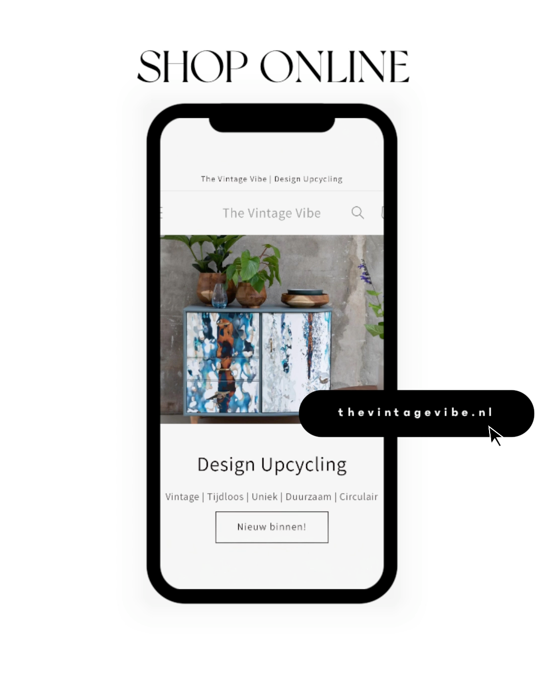 Vintage sideboard covered with Marble | The Vintage Vibe
