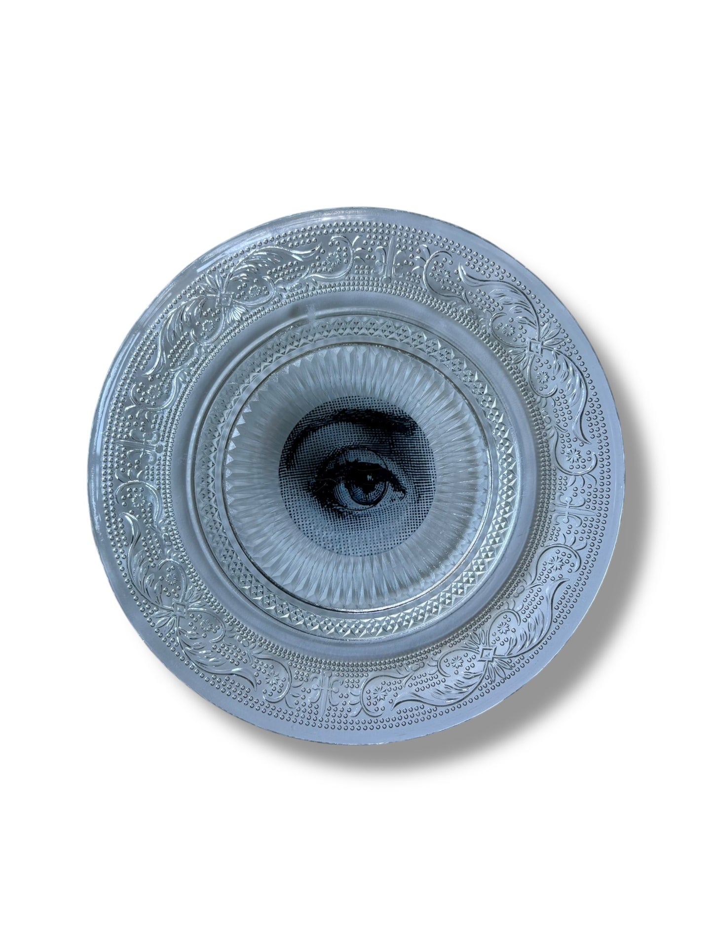 Vintage Wandbord Glas Oog