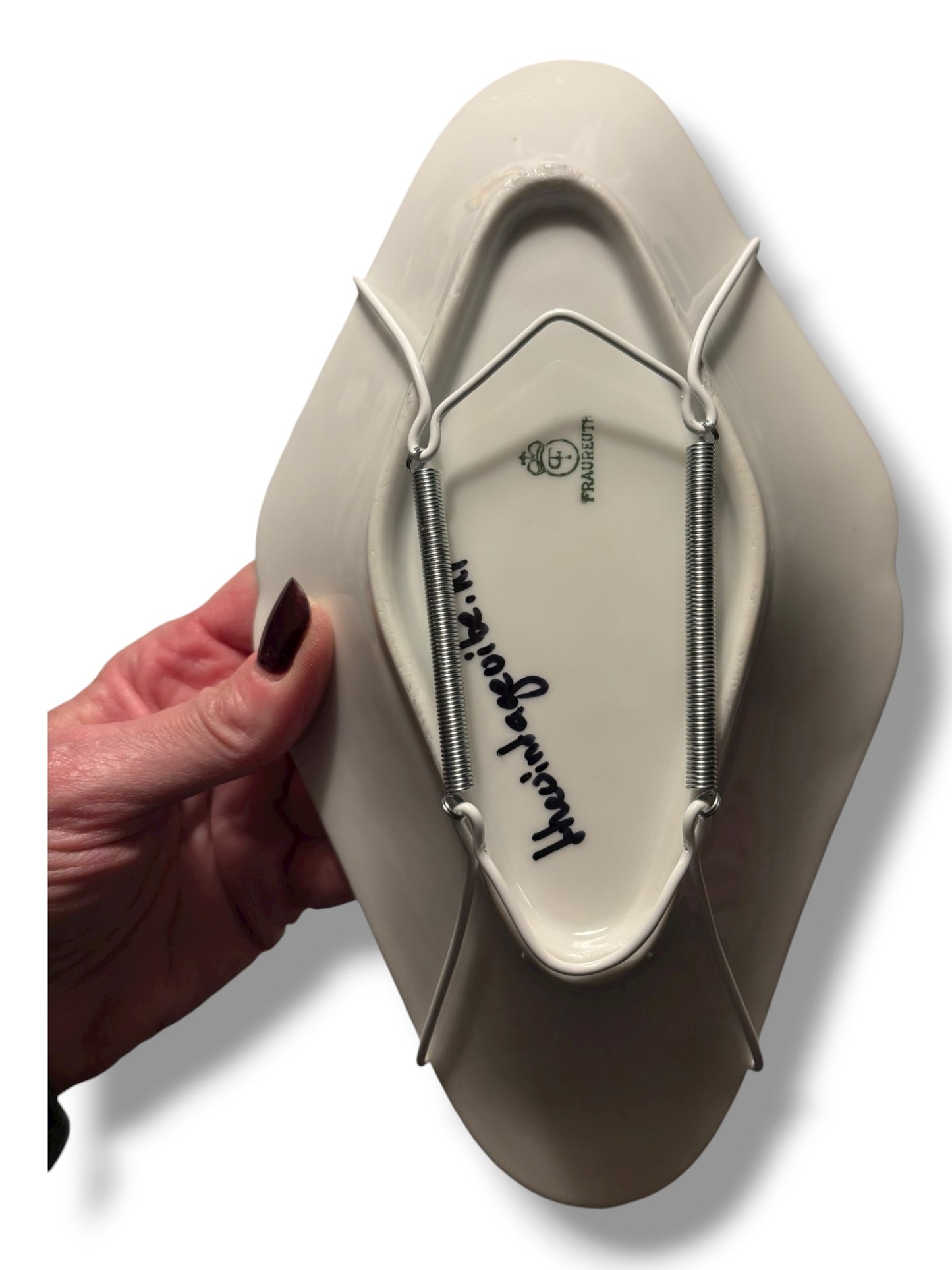 Vintage Wandbord Ovaal Pudding Benen