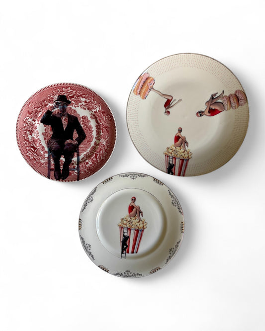 Vintage Wandbord Zwemdames