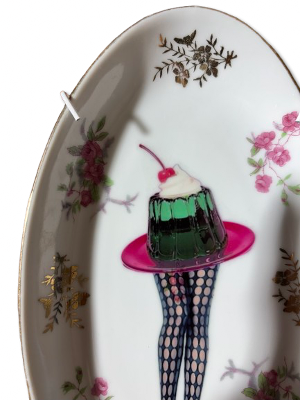 Vintage Oval Wall Plate Jelly