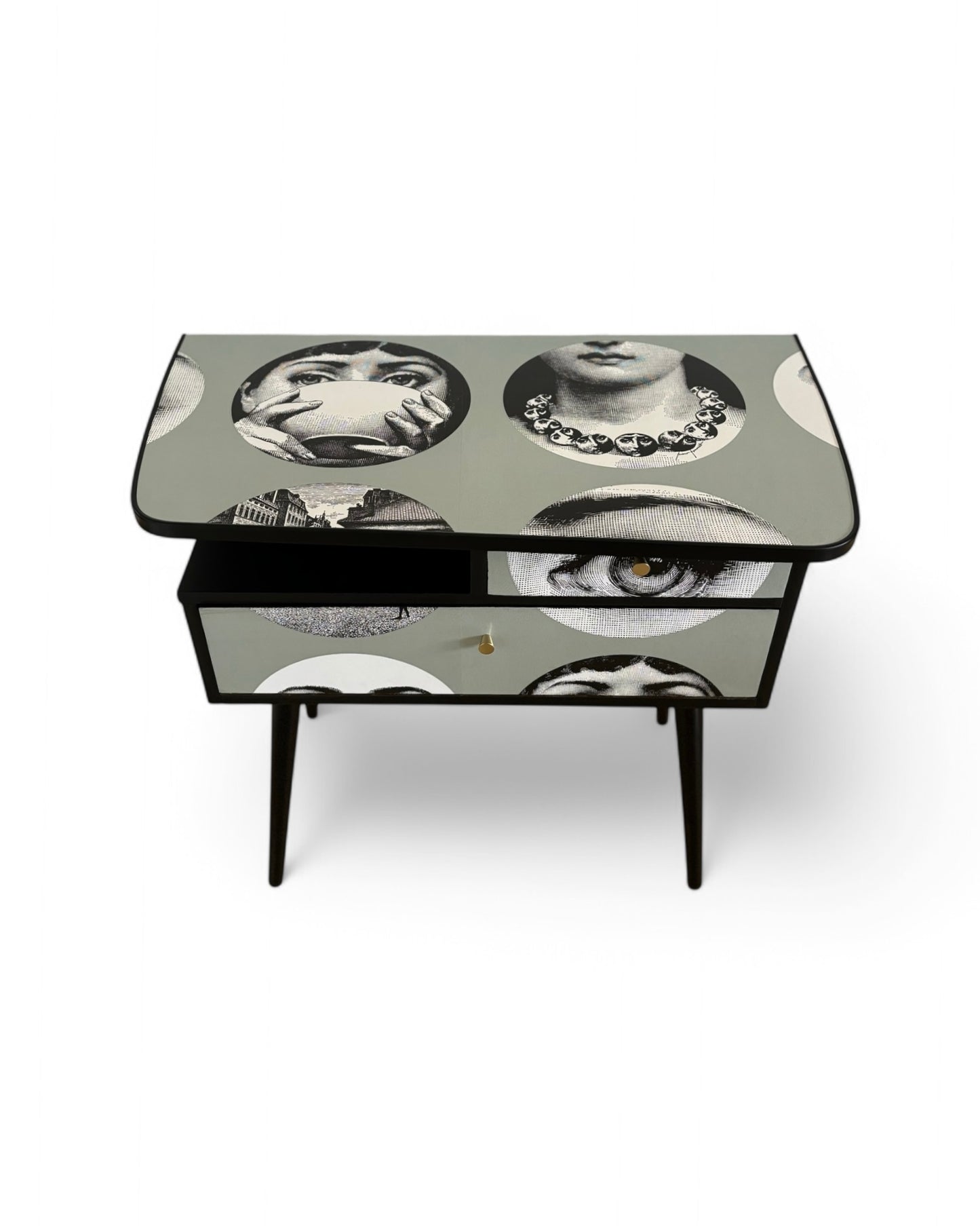 Vintage kastje met Fornasetti Tema e Variazioni | The Vintage Vibe