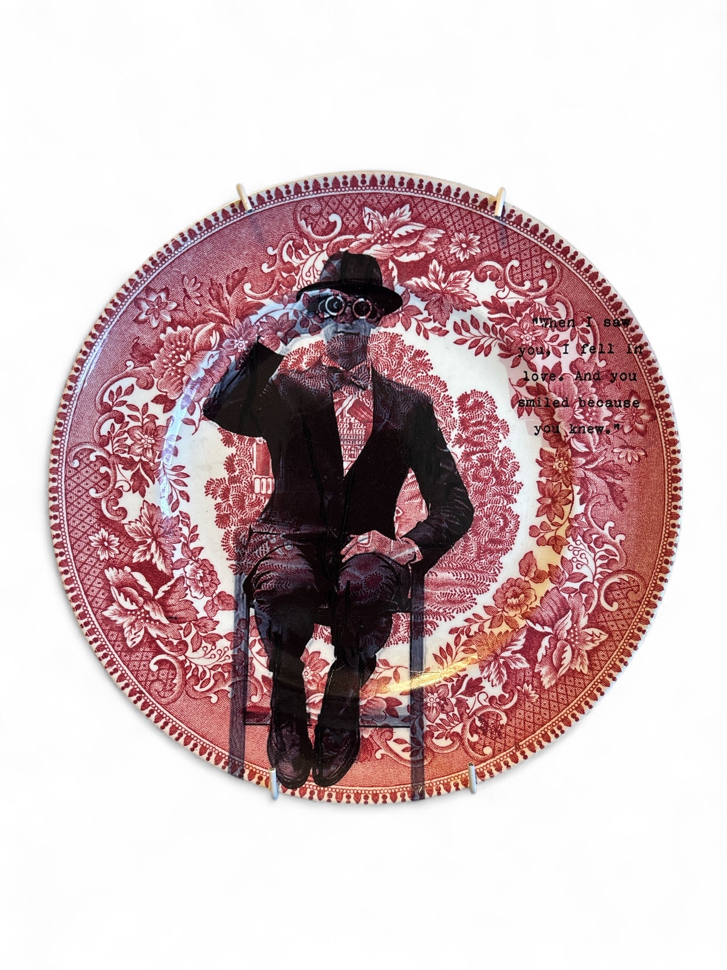 Vintage Wall Sign Man with Binoculars