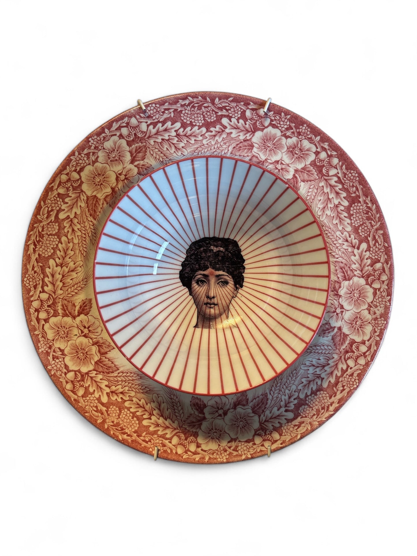 Vintage Wandbord Lina Fornasetti Roze
