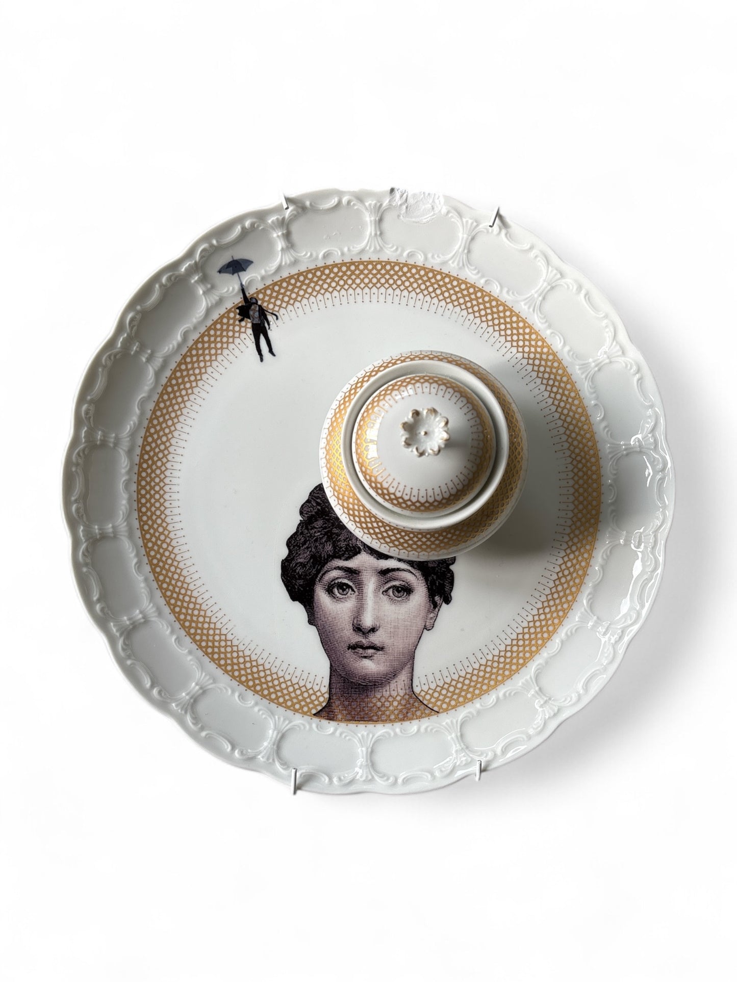 Vintage Wandbord Fornasetti Suikerpot