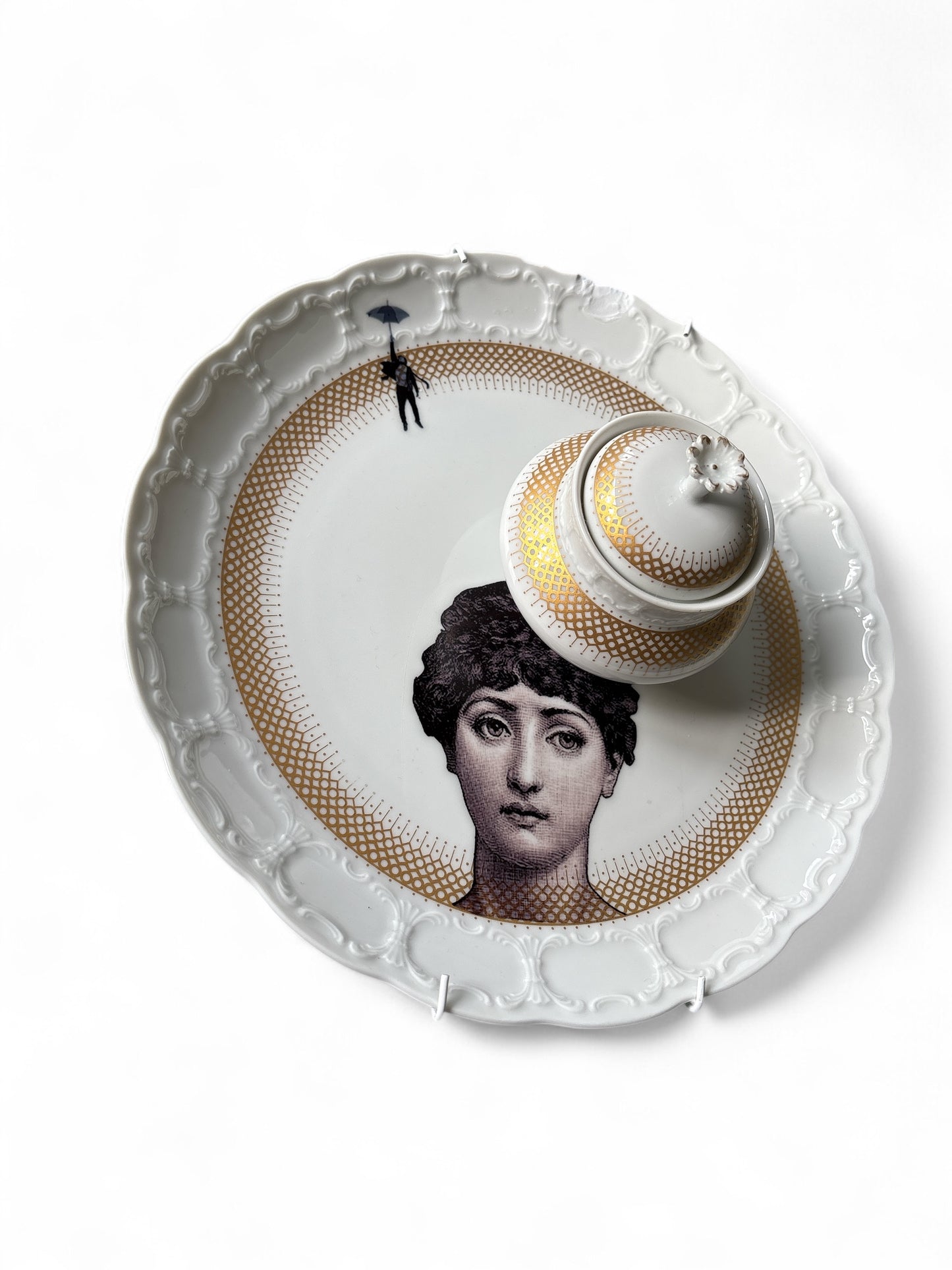 Vintage Wandbord Fornasetti Suikerpot