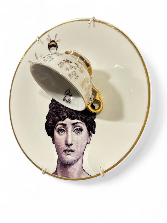 Vintage Wandbord Fornasetti Ciao Bella