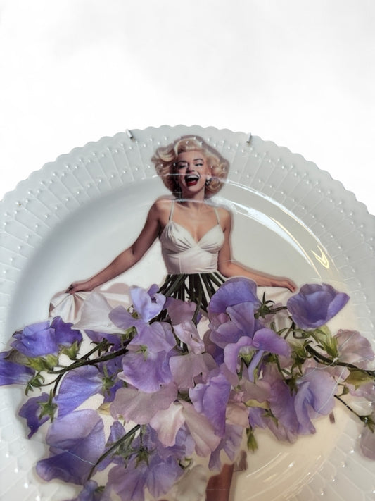 Vintage Wandbord Marilyn Bloemenrok