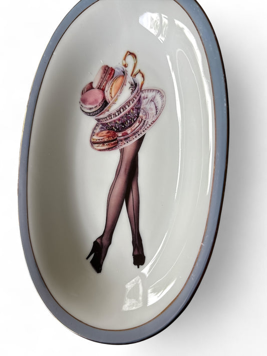 Vintage Wandbord Ovaal Koffie to Go