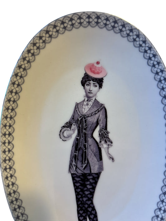 Vintage Wandbord Ovaal Lina Fornasetti