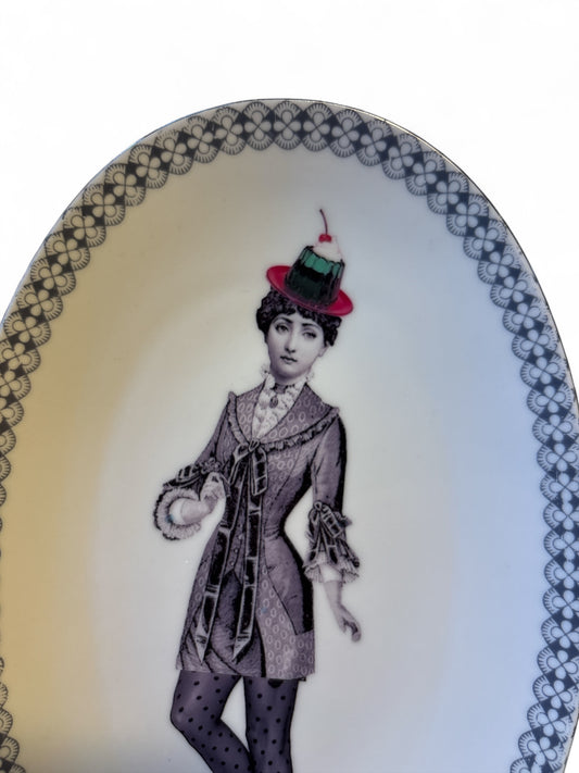 Vintage Wandbord Ovaal Lina Fornasetti