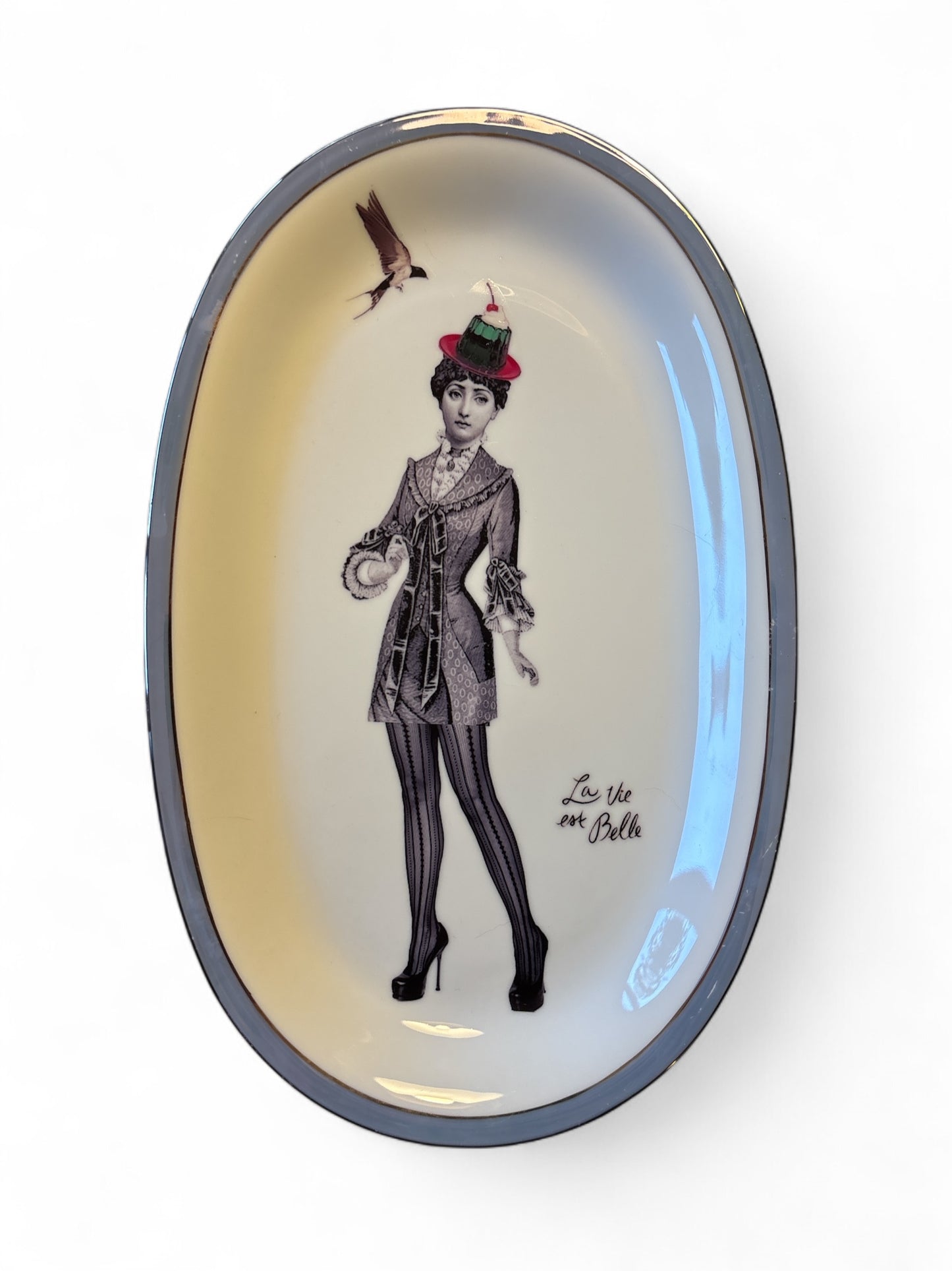 Vintage Wandbord Ovaal Lina Fornasetti