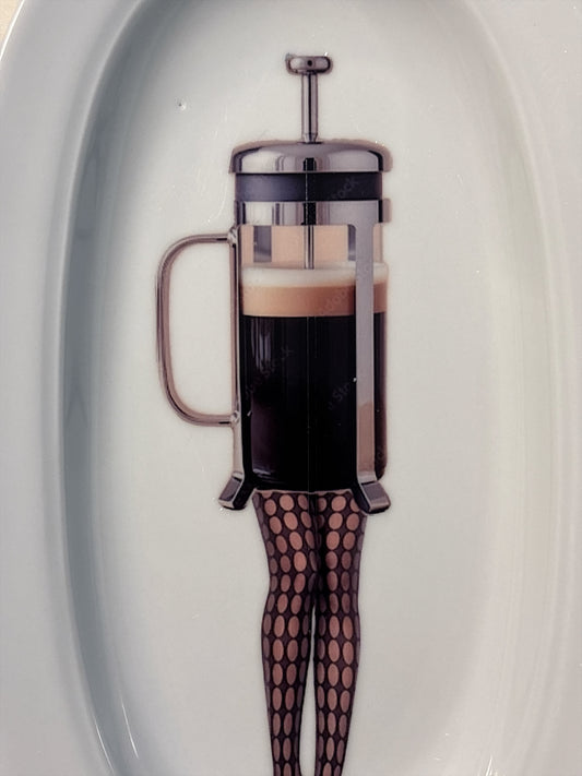 Vintage Wandbord Ovaal ‘Bonjour’