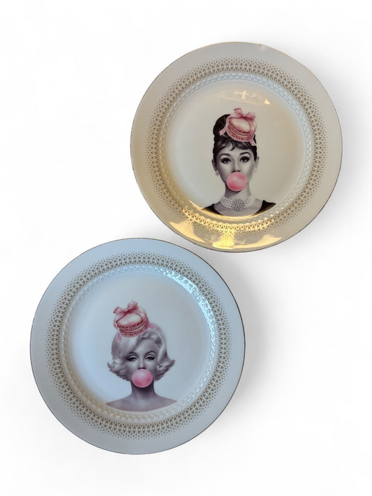 Vintage Wandbord Marilyn kauwgom