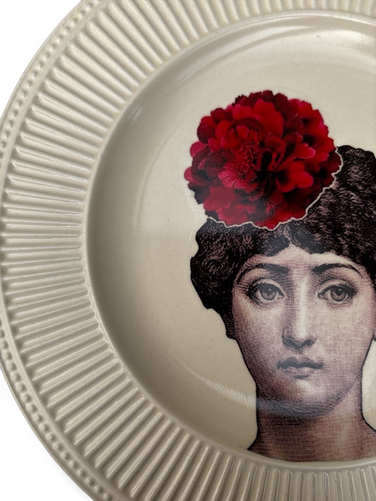 Vintage Wandbord Lina Fornasetti Bloem