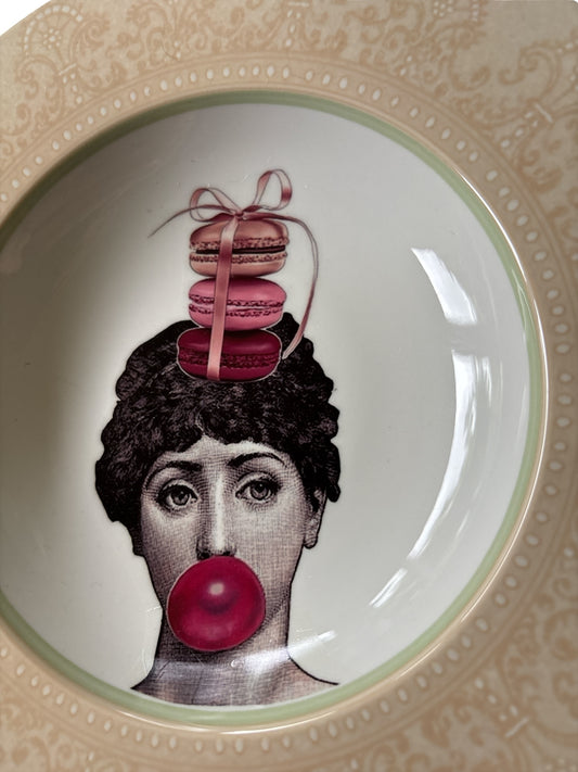 Vintage Wandbord Lina Fornasetti Bubblegum