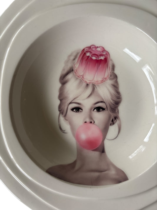Vintage Wandbord Brigitte Bardot Pudding