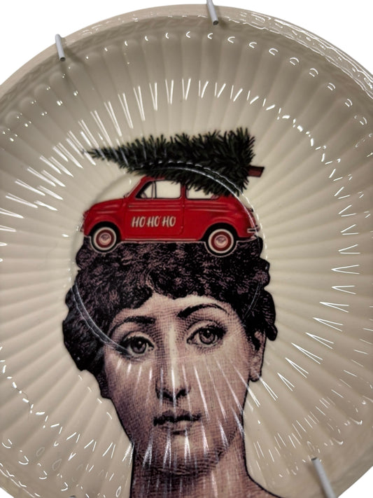 Vintage Wandbord Lina Fornasetti Kerst