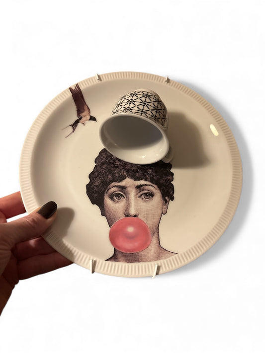 Vintage Wandbord Lina Fornasetti Kopje