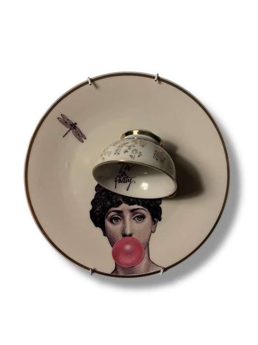 Vintage Wandbord Fornasetti Life is a Party