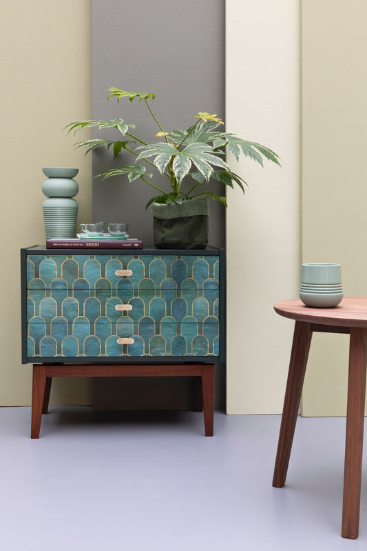 Vintage ladekast in Bethan Gray Nizwa Jade | The Vintage Vibe