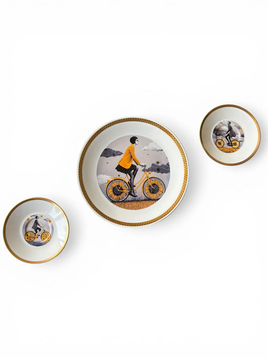 Vintage Wandbord Zonnebloem Set 3 | The Vintage Vibe