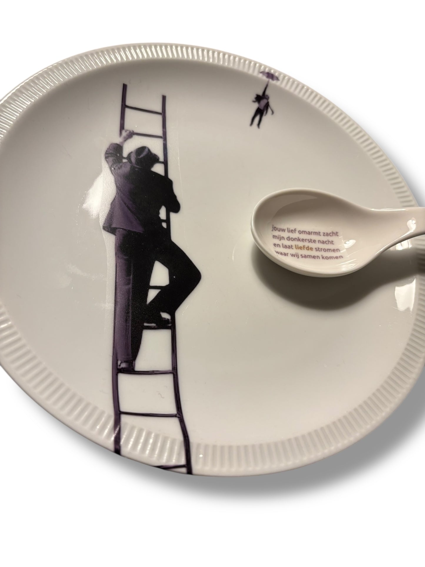 Vintage Wandbord Set met gedicht van Caro