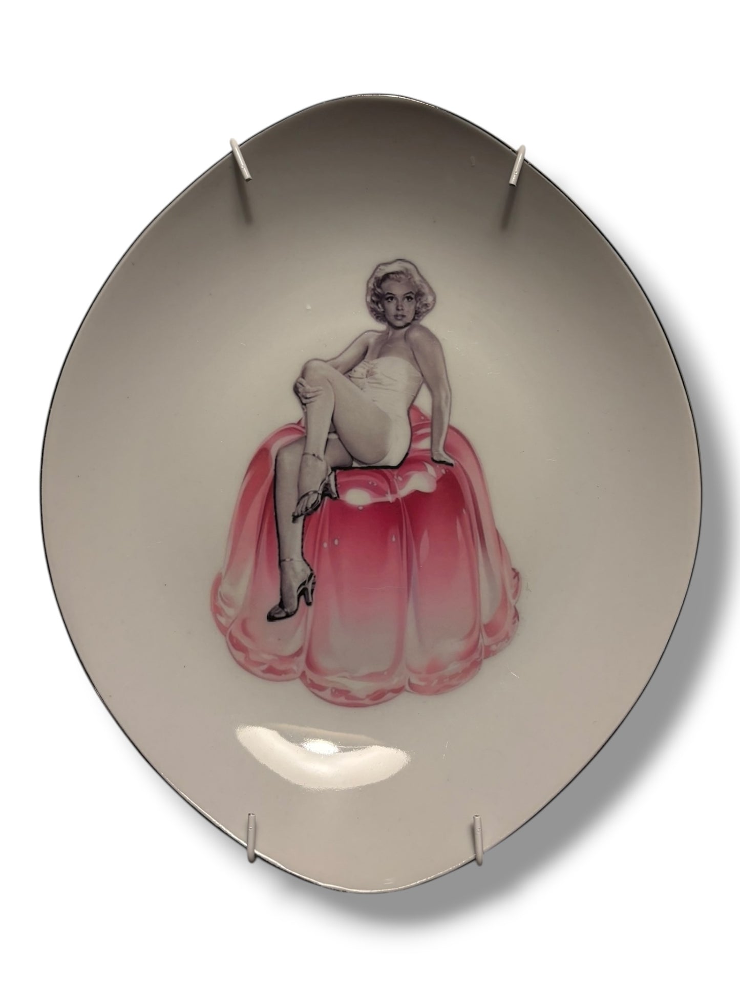 Vintage Wandbord Ovaal ‘Marilyn Pudding’