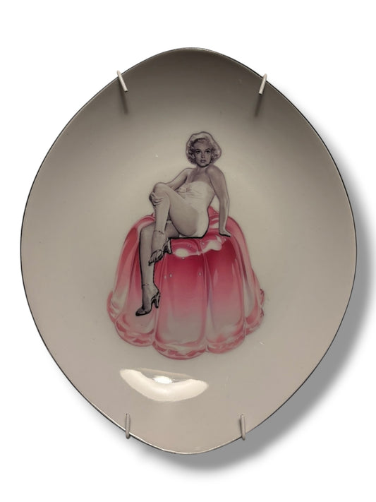 Vintage Wandbord Ovaal ‘Marilyn Pudding’