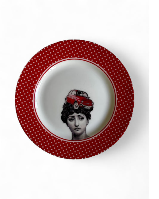 Vintage Wall Plate Lina Fornasetti Fiat