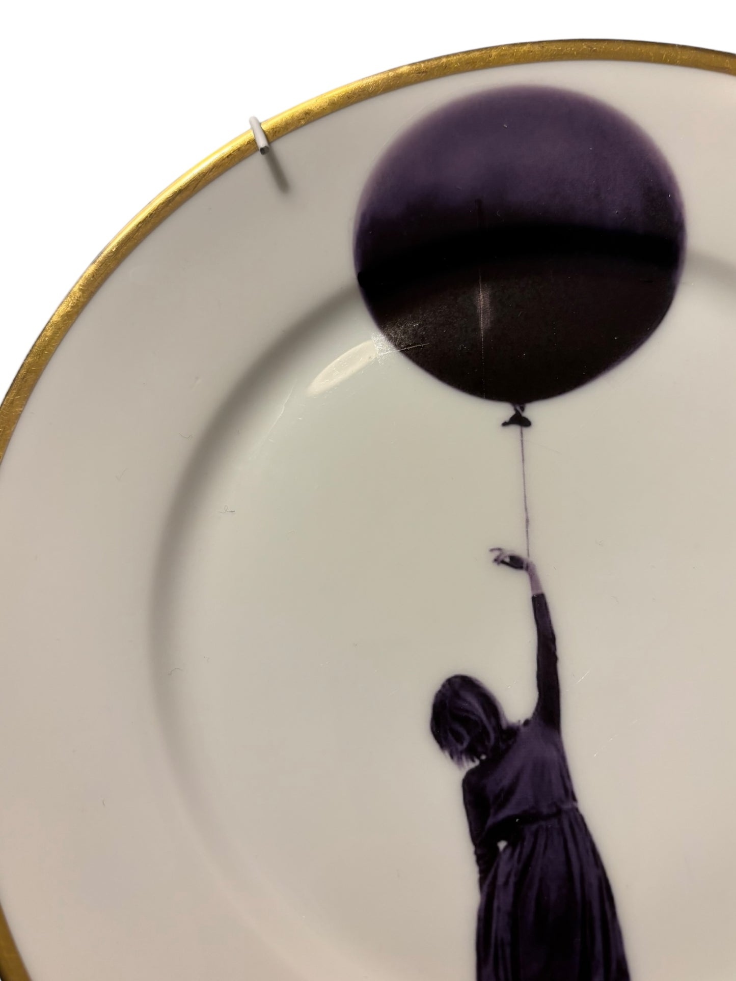 Vintage Wandbord Meisje met Ballon | The Vintage Vibe