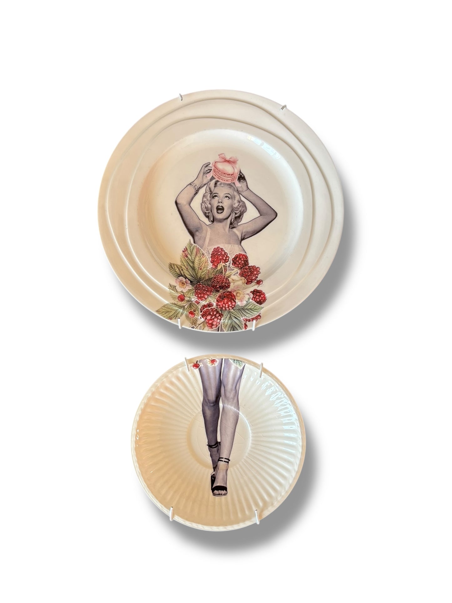 Vintage Wandbord Marilyn Framboos Set | The Vintage Vibe