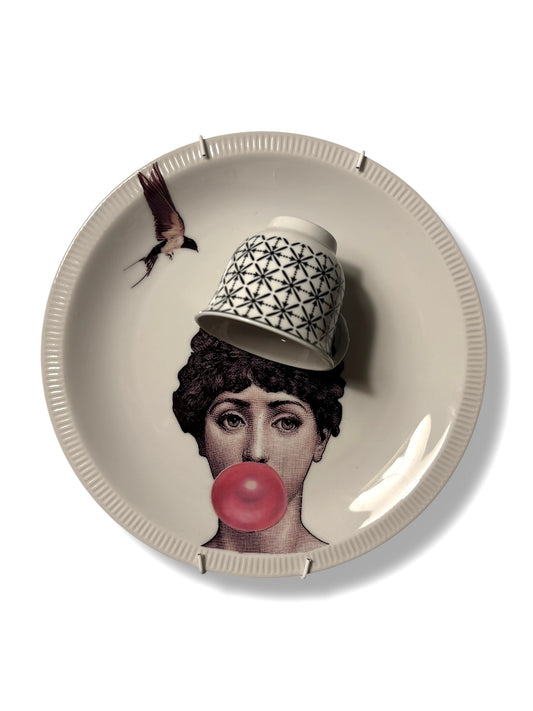 Vintage Wandbord Lina Fornasetti Kopje