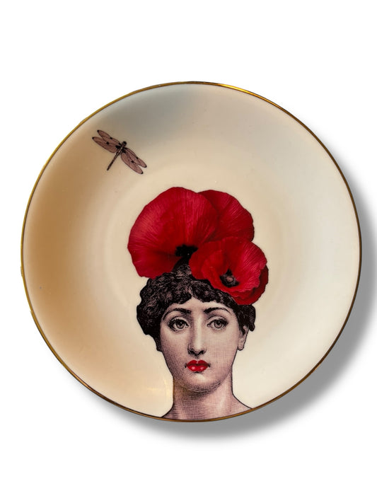 Vintage Wandbord Lina Fornasetti Poppy | The Vintage Vibe