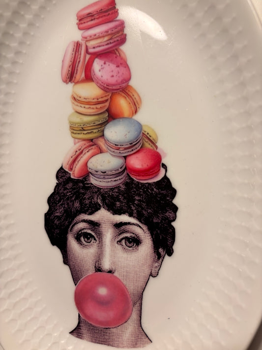 Vintage Wandbord Ovaal Lina Fornasetti