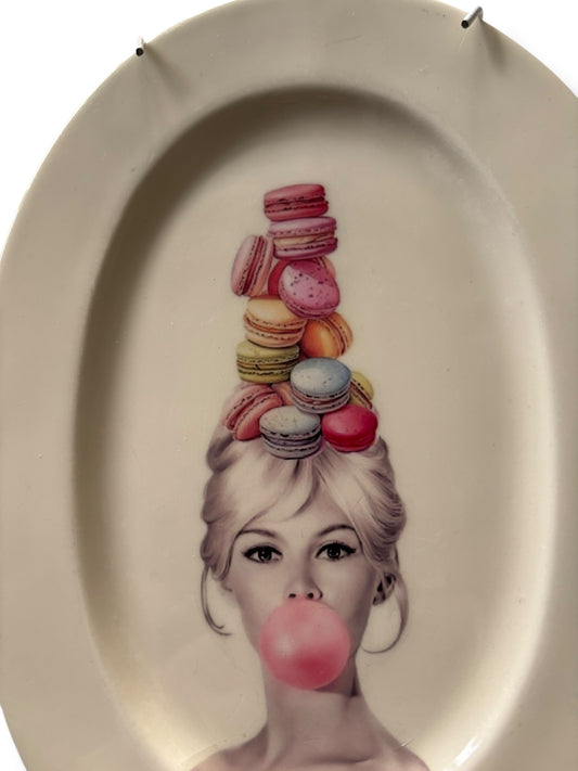 Vintage Wandbord Ovaal Brigitte Bardot | The Vintage Vibe