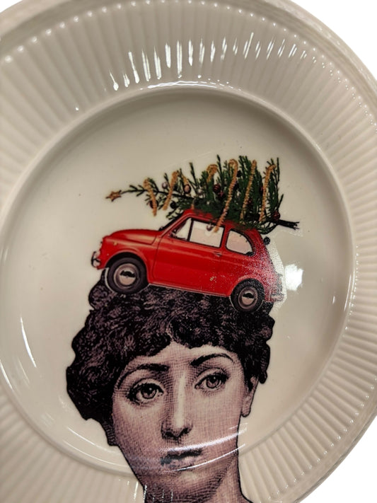 Vintage Wandbord Lina Fornasetti Kerst