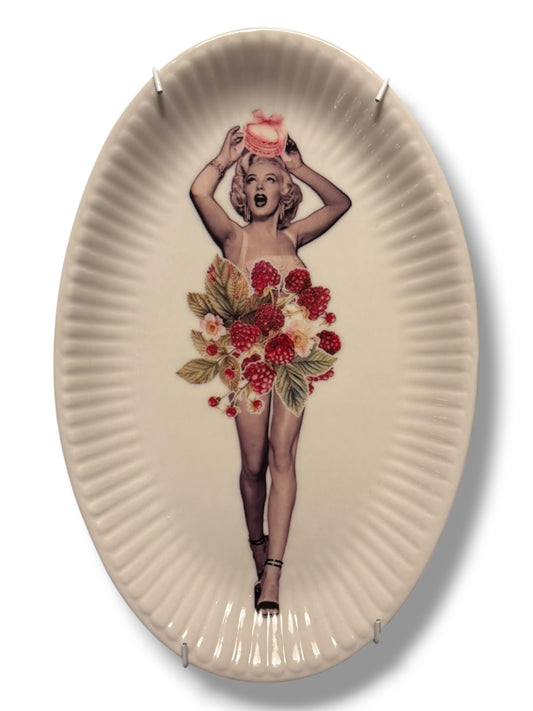 Vintage Wandbord Ovaal Marilyn