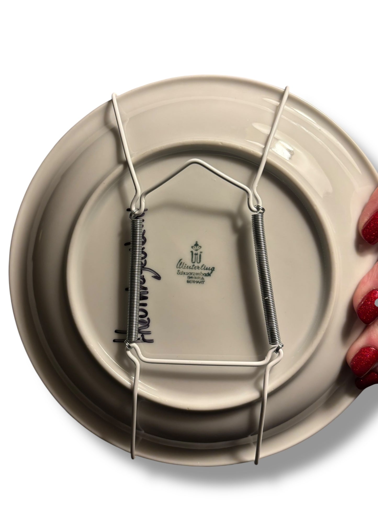 Vintage Wandbord Vrouw met Koffer | The Vintage Vibe