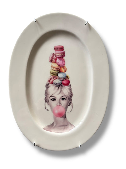 Vintage Wandbord Ovaal Brigitte Bardot | The Vintage Vibe