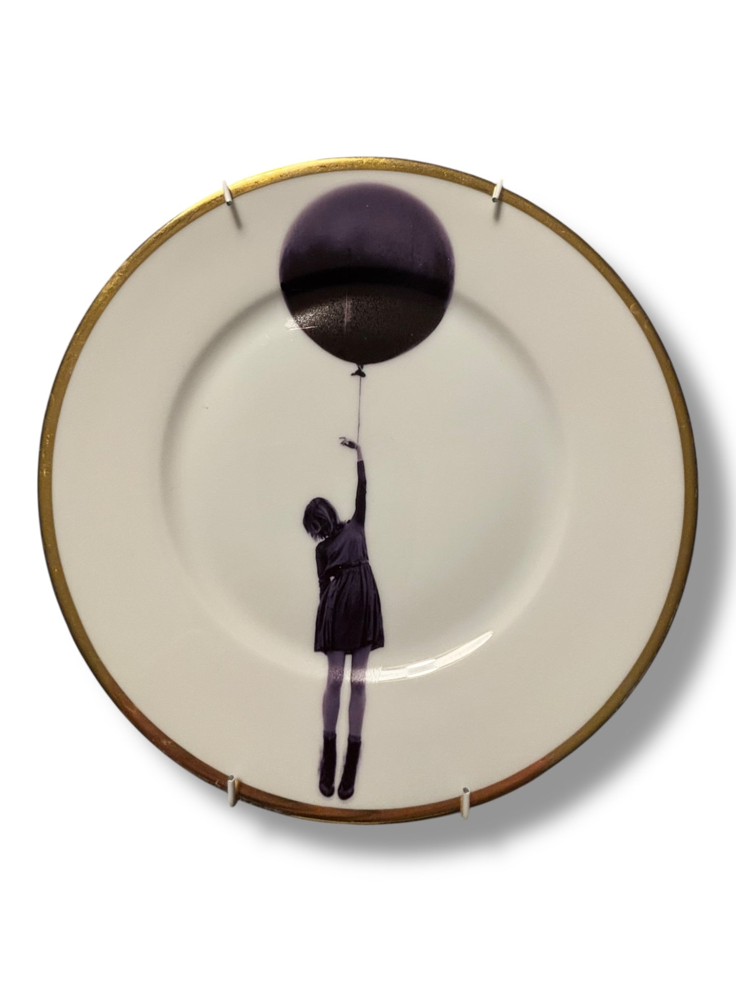 Vintage Wandbord Meisje met Ballon | The Vintage Vibe