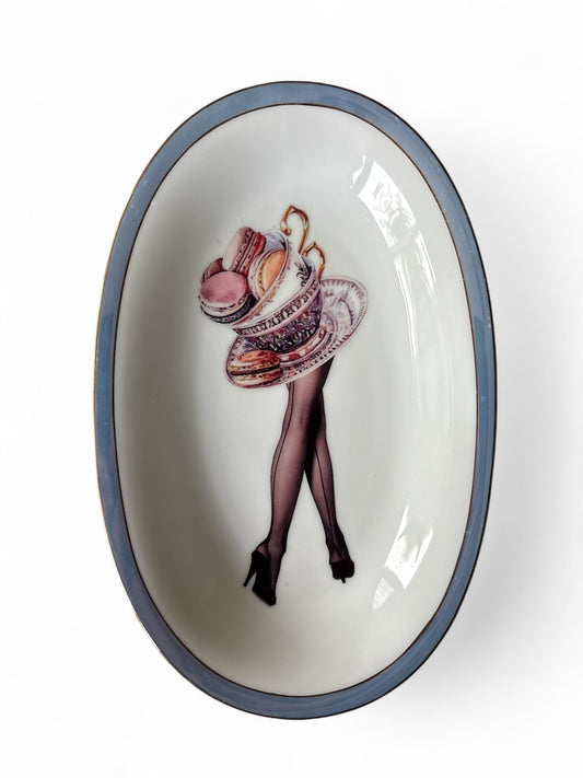 Vintage Wandbord Ovaal Koffie to Go