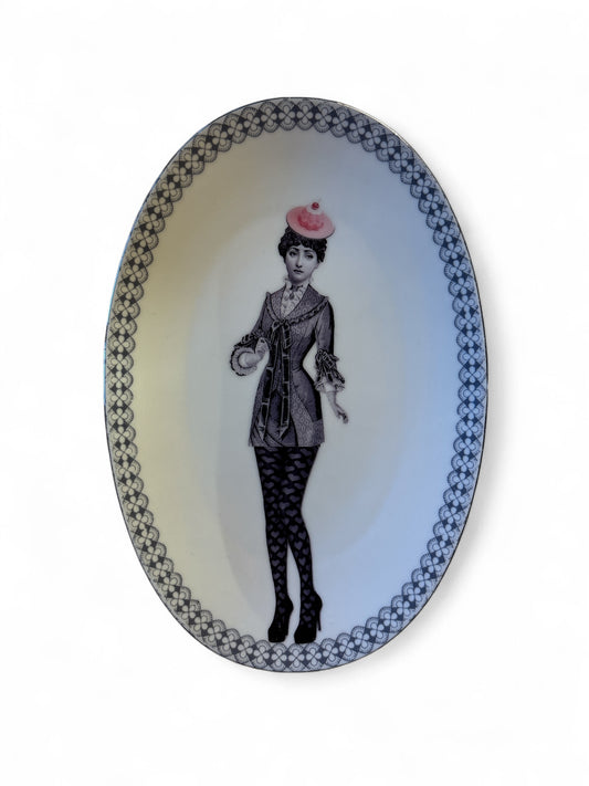 Vintage Wandbord Ovaal Lina Fornasetti