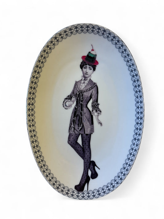 Vintage Wandbord Ovaal Lina Fornasetti