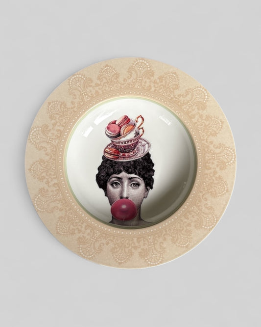 Vintage Wandbord Lina Fornasetti Bubblegum