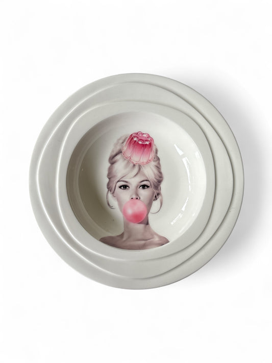 Vintage Wandbord Brigitte Bardot Pudding