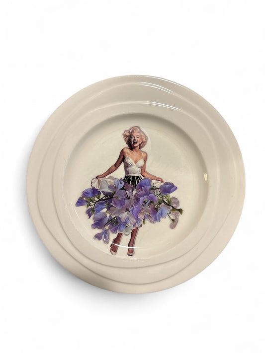 Vintage Wandbord Marilyn Bloemenrok