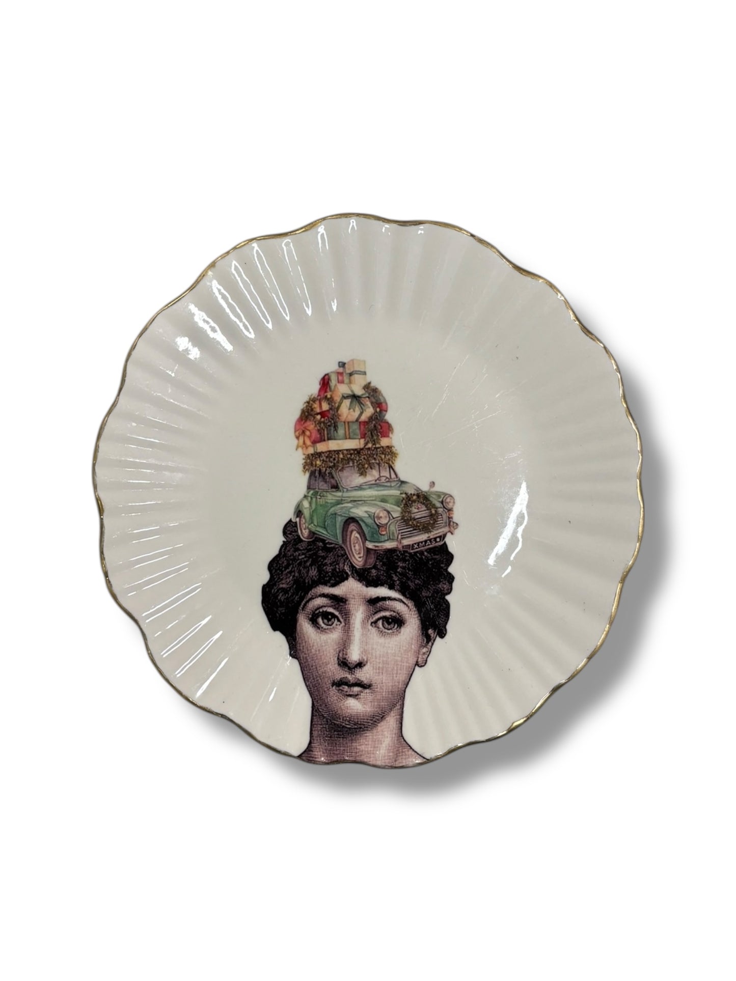 Vintage Wandbord Lina Fornasetti Kerst